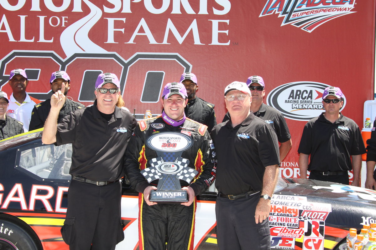 Hessert wins with wild Talladega finish