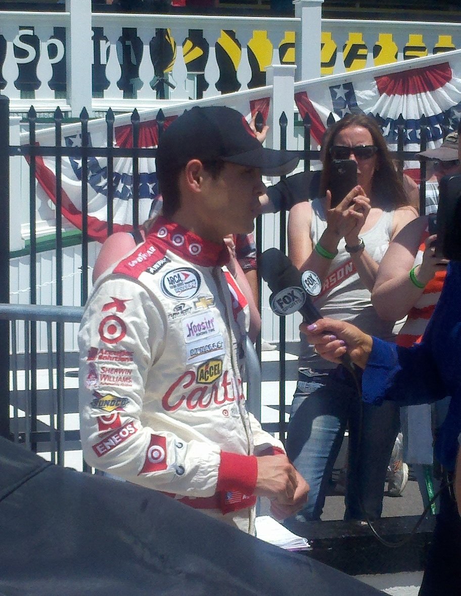 Larson takes checkered flag at Pocono Raceway