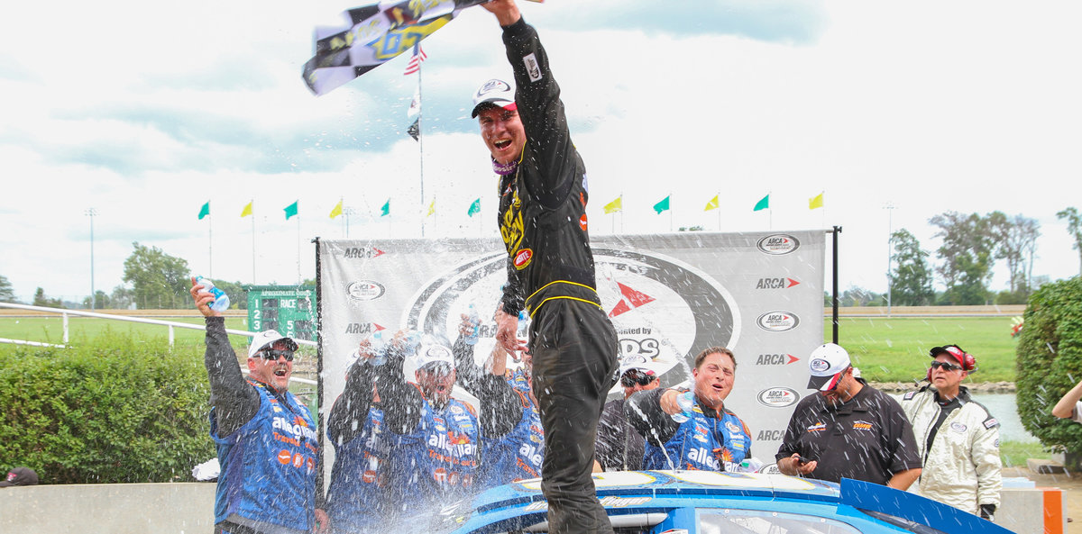 Enfinger wins Southern Illinois 100 at DuQuoin; closes gap in championship chase; clinches Bill France Four Crown