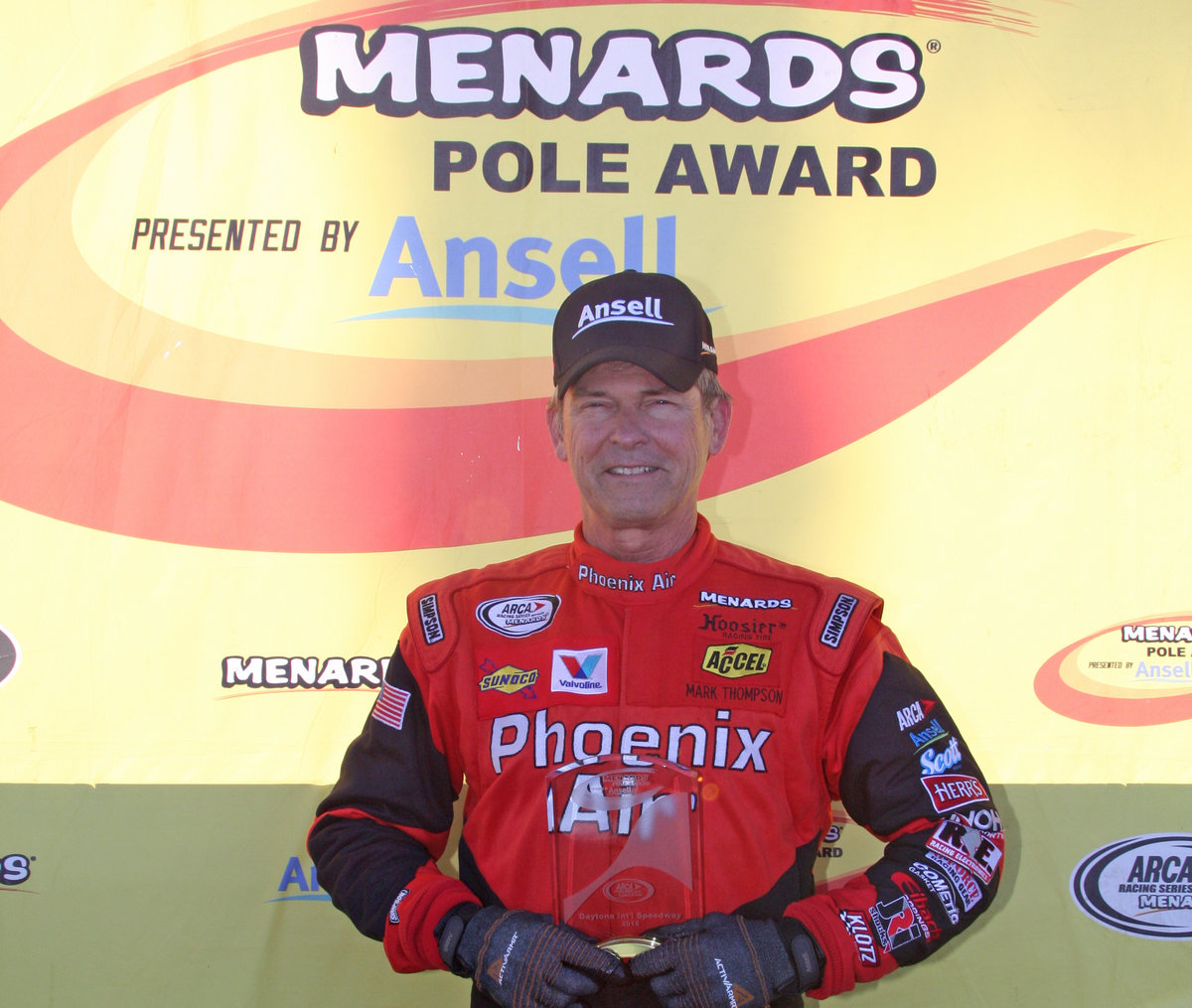 Thompson sets mark in winning Daytona pole