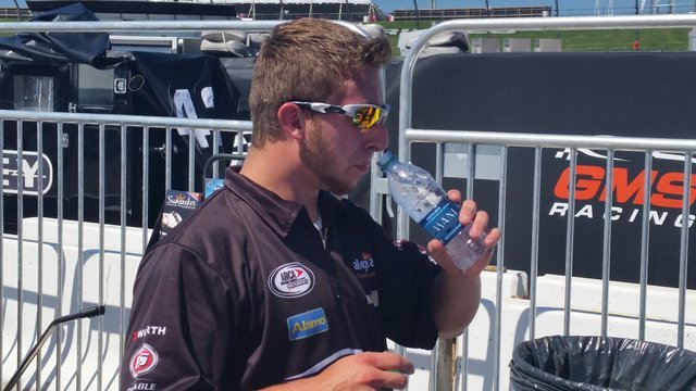 Staying hydrated key for teams, drivers on hot day at Iowa Speedway