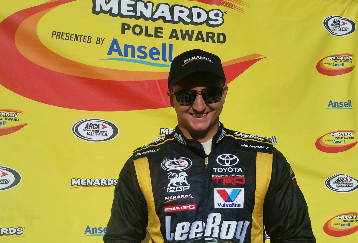 Rookie Shane Lee earns career-first pole at Chicagoland; SCOTT 150 Live on FS1