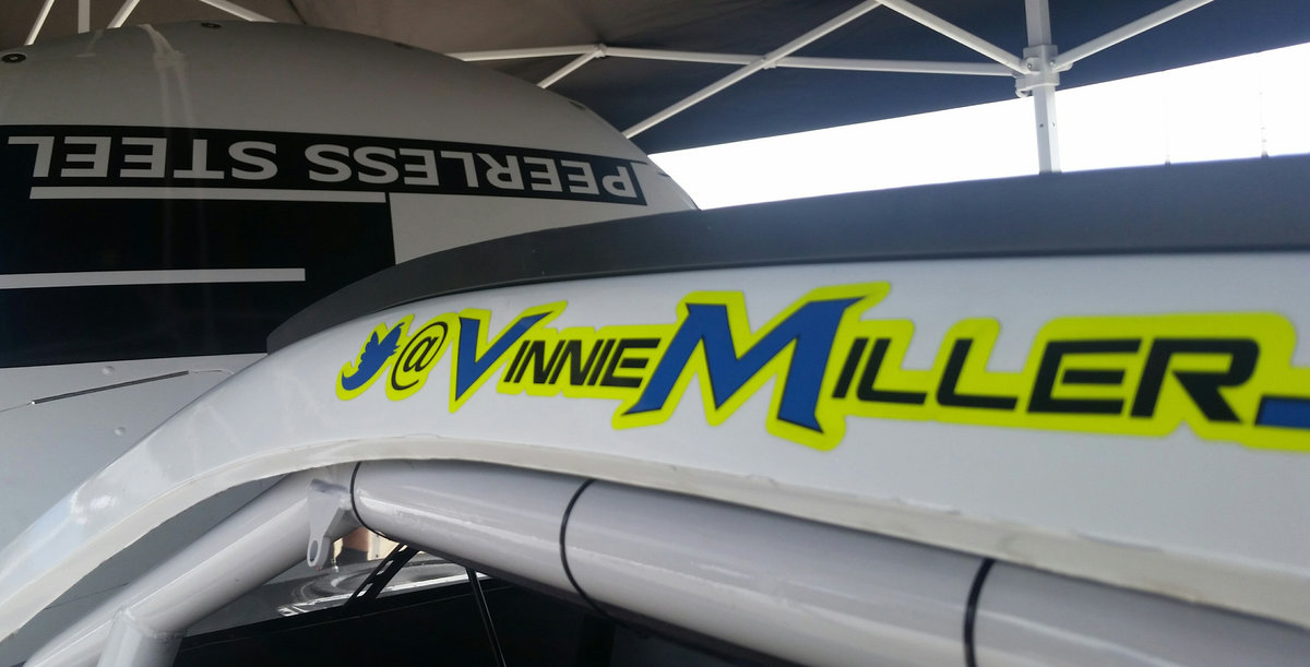 Rookie, Michigander Vinnie Miller stings like a bee at Michigan...P1 in practice