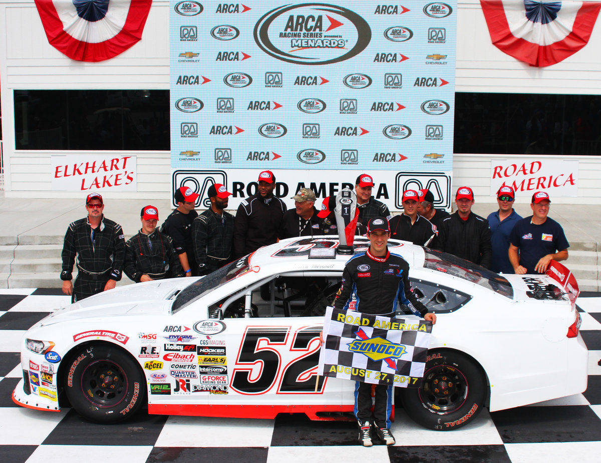 Austin Theriault wins Road America thriller