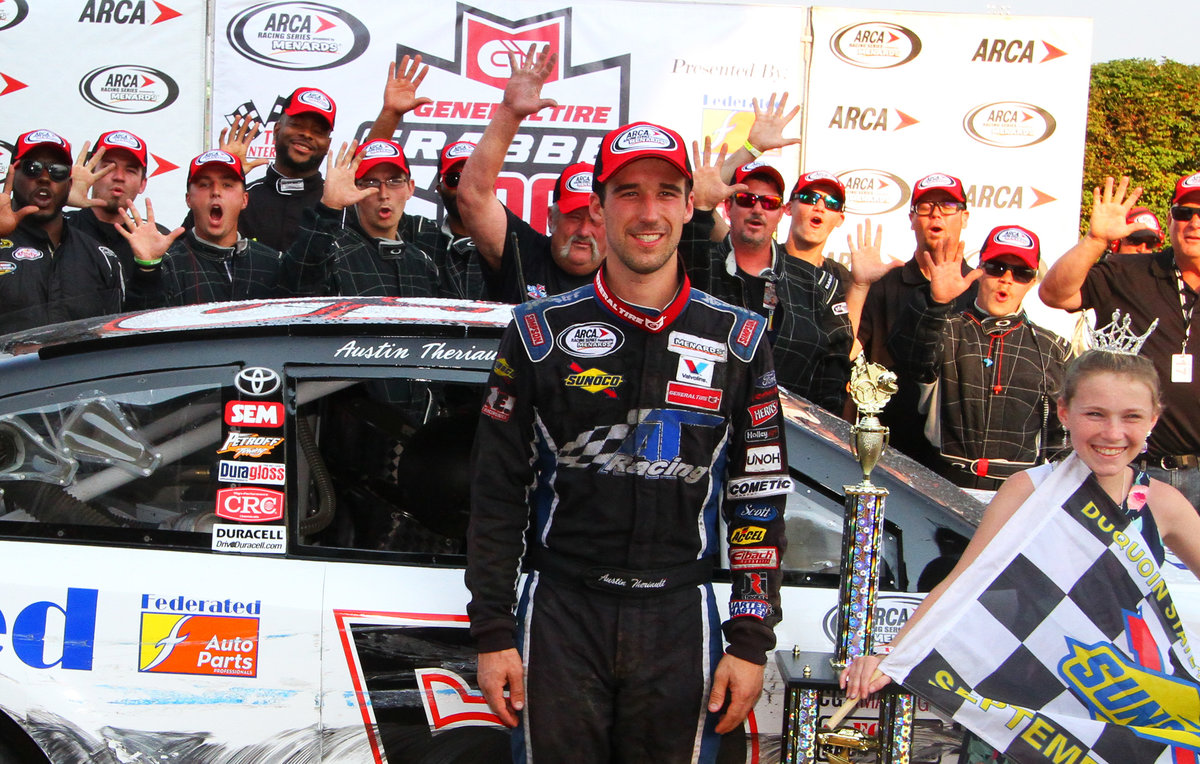Theriault takes another ARCA thriller; conquers DuQuoin's Magic Mile