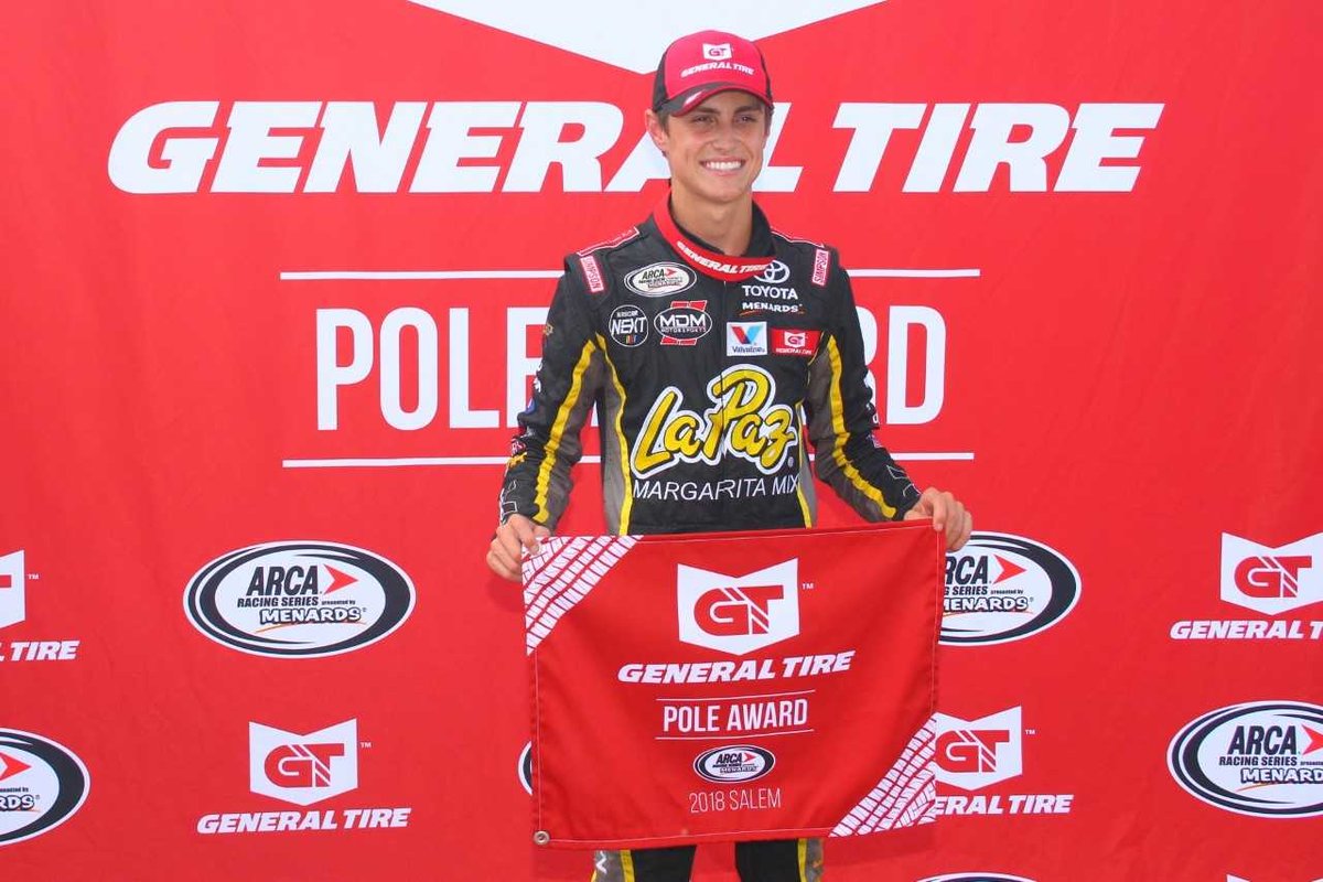 Zane Smith Wins General Tire Pole at Salem