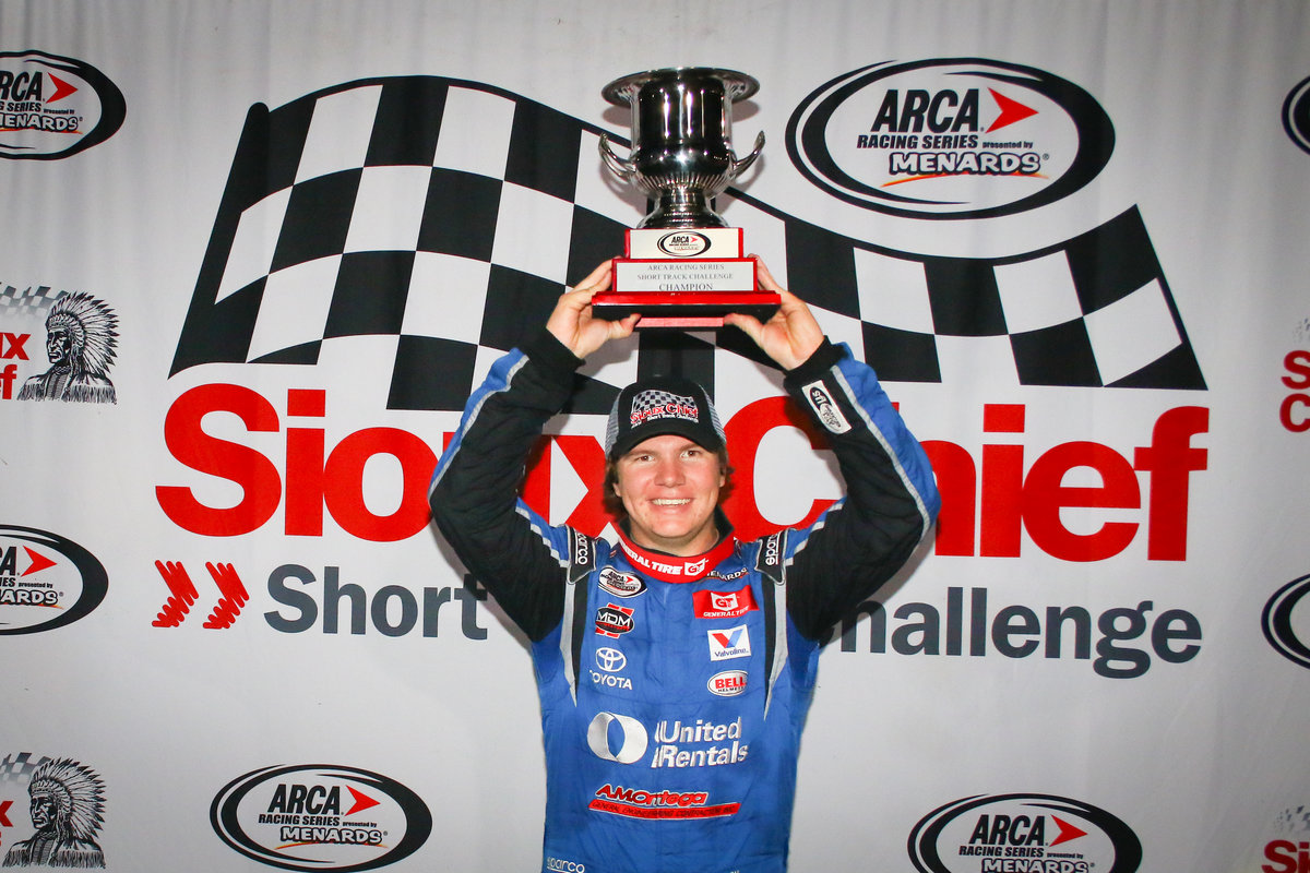 Sheldon Creed Wins 2018 ARCA Sioux Chief Short Track Challenge Title