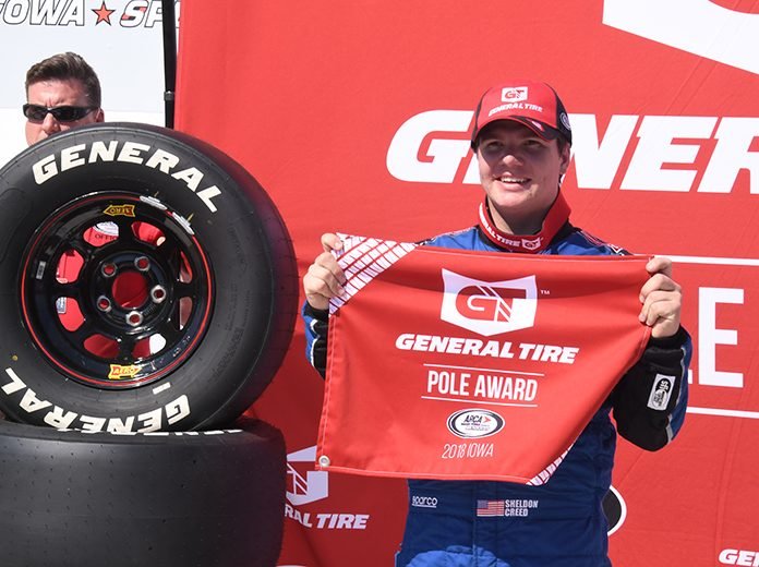 General Tire Pole Award for 2018 goes to Sheldon Creed