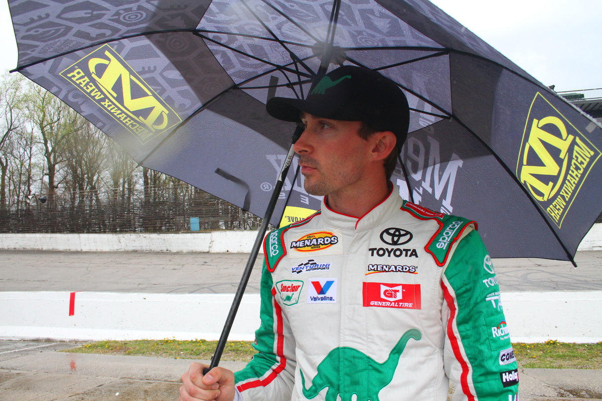 Michael Self Goes Singing in the Rain to Victory Lane in Salem