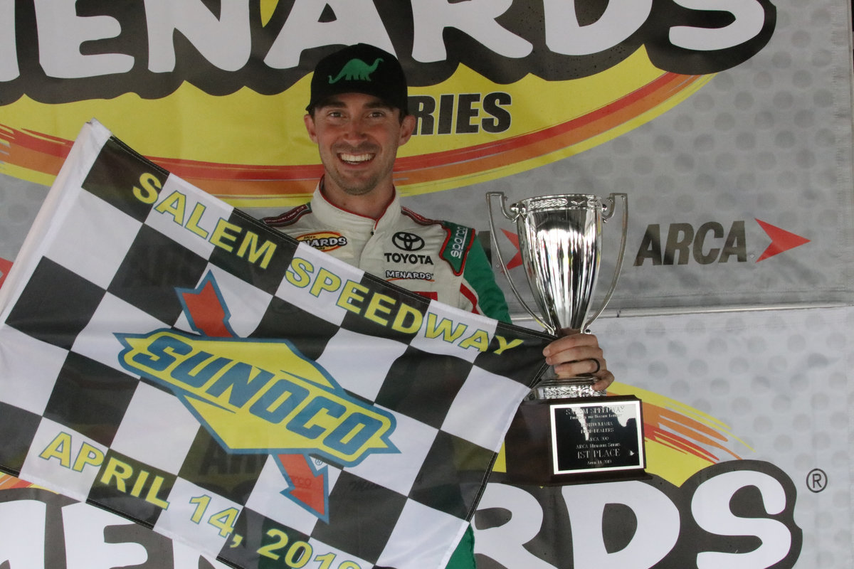 Michael Self Hunting ARCA Menards Series Hat Trick at Talladega