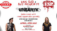 April 4: Ken Susi/Buz McGrath (Unearth) Clinic at Musique Gagne