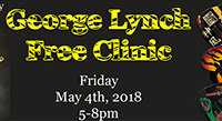 May 4: George Lynch ESP Clinic at Island Music Co.