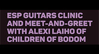 Alexi Laiho (Children of Bodom) ESP Guitars Clinic Tour
