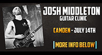 July 14: Josh Middleton (Architects) Clinic at Guitar Guitar - Camden