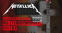 Metallica Provides Signed LTD "Master of Puppets" Guitar for Charity Auction