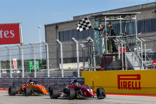 Kirkwood Sweeps Inaugural F3 Americas COTA Weekend in Epic Race to the Finish with Benjamin Pedersen